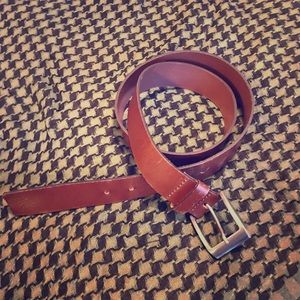 Sable colored leather belt